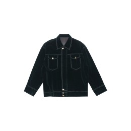SKJ076 Korean style jacket men's spring and autumn jacket Hong Kong style all-match dark green velvet jacket men's trend SKJ076 Korean style jacket men's spring and autumn jacket Hong Kong style all-match dark green velvet jacket men's trend